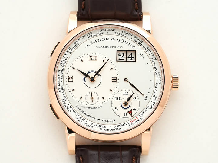 A.ランゲ&ゾーネ ランゲ1 タイムゾーン Ref.136.032 18KPG シルバー文字盤 美中古 a6yzvsma