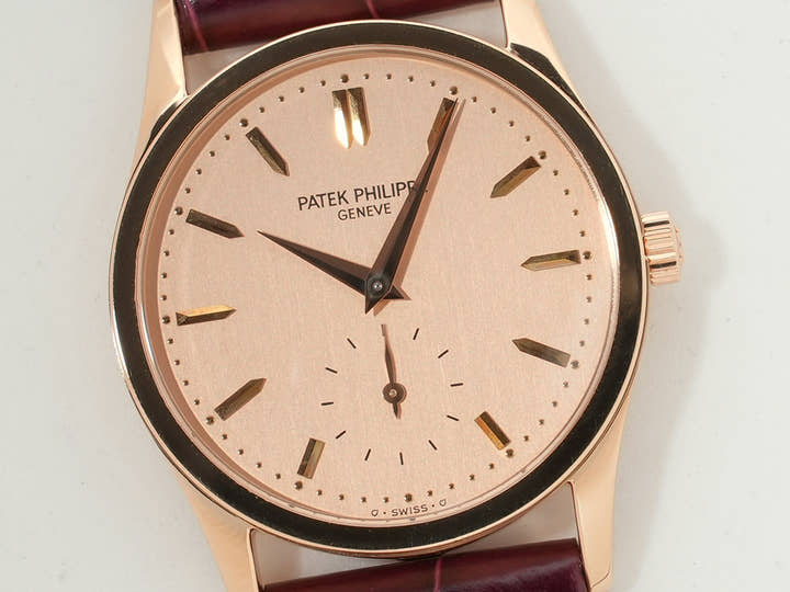 パテックフィリップ カラトラバ Ref.3796R-001 ローズゴールド ローズ文字盤