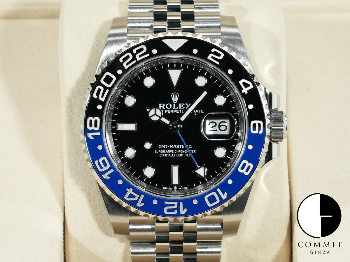 ロレックス GMTマスターII Ref.126710BLNR ステンレススチール ブラック文字盤 ジュビリーブレスレット