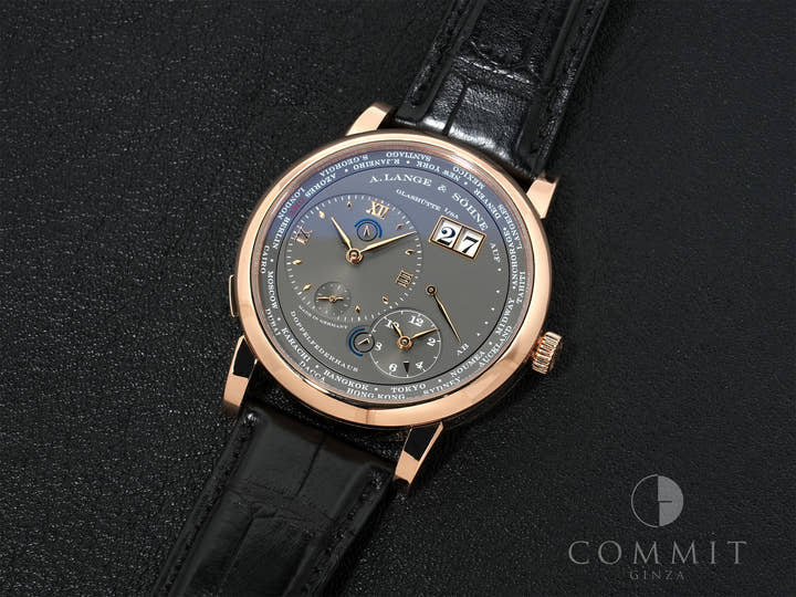 A. Lange & Söhne Lange 1 Time Zone Ref.116.033 18KPG Grey Dial Used q38bauac