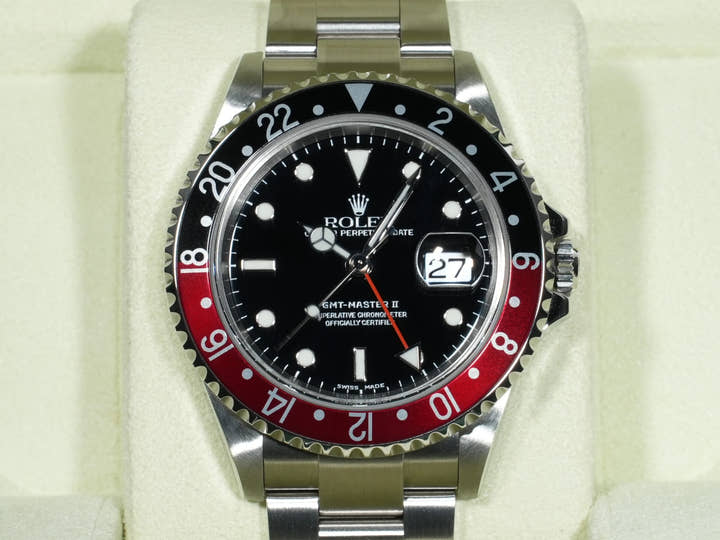 ロレックス GMTマスターII Ref.16710 ステンレススチール ブラック文字盤 オイスターブレスレット