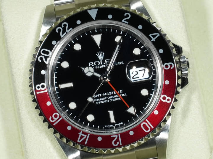 ロレックス GMTマスターII Ref.16710 ステンレススチール ブラック文字盤 オイスターブレスレット