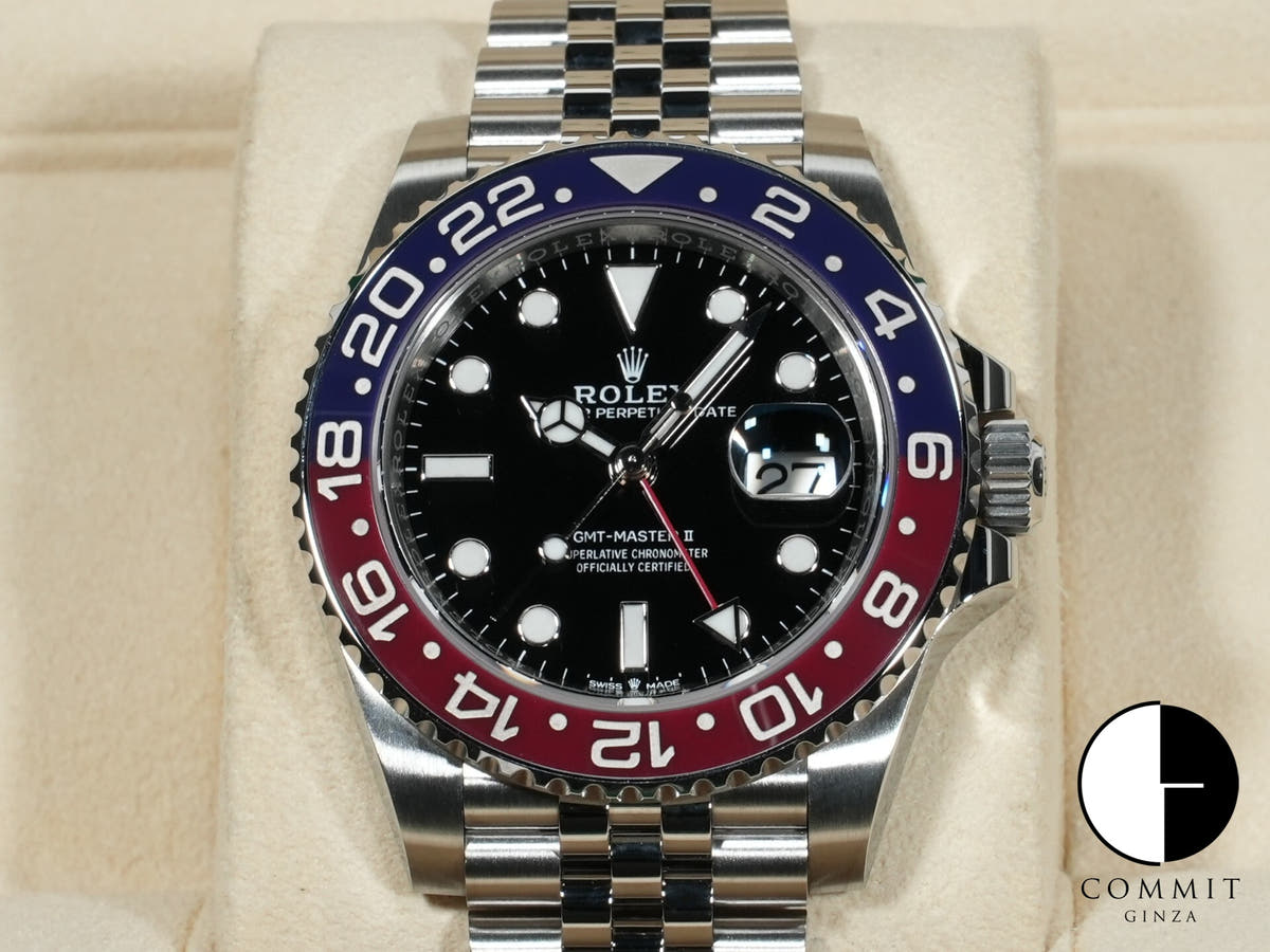 ロレックス GMTマスターII Ref.126710BLRO ステンレススチール ブラック文字盤 ジュビリーブレスレット