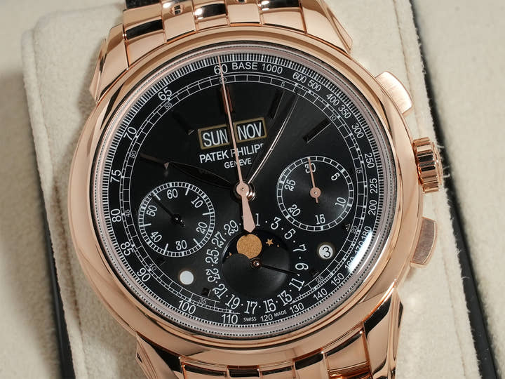 パテックフィリップ パーペチュアルカレンダー クロノグラフ Ref.5270/1R-001 ローズゴールド エボニーブラック ソレイユ文字盤