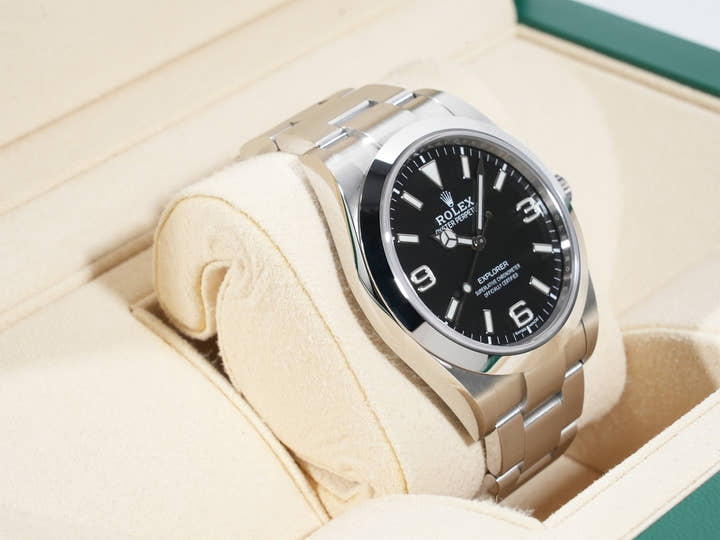 ロレックス エクスプローラーI Ref.214270 ステンレススチール ブラック文字盤