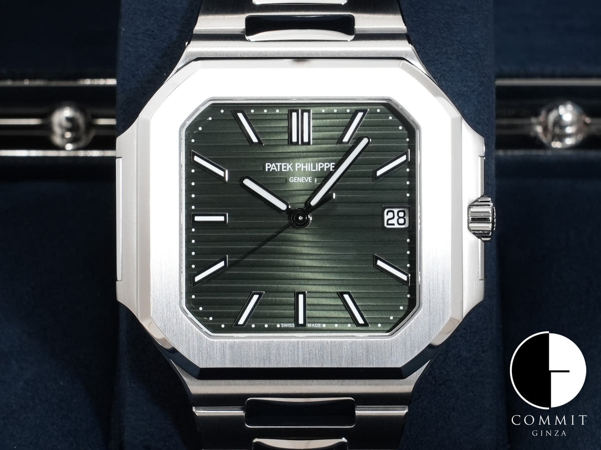パテックフィリップ キュビタス Ref.5821/1A-001 ステンレススチール グリーン文字盤