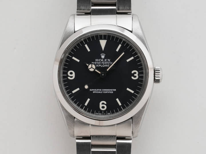 ロレックス エクスプローラーI Ref.1016 ステンレススチール ブラック文字盤 中古 qwgphezi