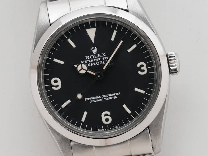 ロレックス エクスプローラーI Ref.1016 ステンレススチール ブラック文字盤 中古 qwgphezi