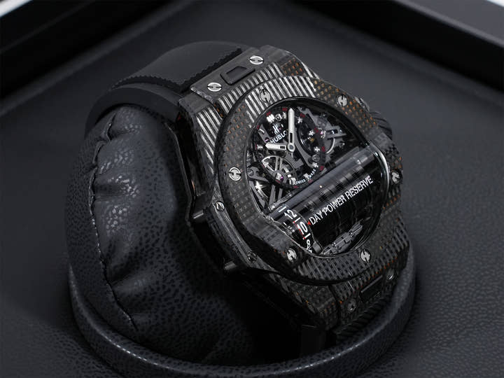 ウブロ ビッグ・バン MP-11 14デイ パワーリザーブ 3D カーボン Ref.911.QD.0123.RX CA スケルトン文字盤 美中古 yh7w3e8e