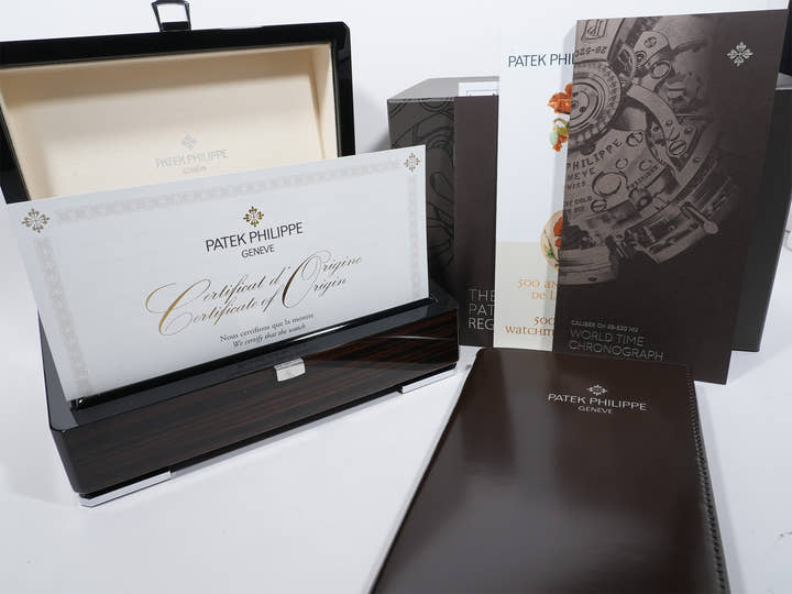 パテックフィリップ コンプリケーション ワールドタイム クロノグラフ Ref.5930P-001 プラチナ グリーン文字盤