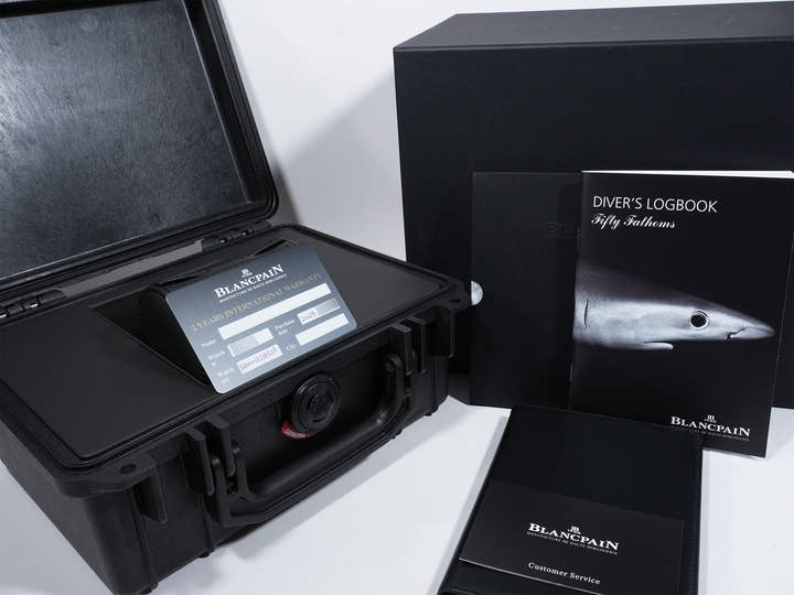 ブランパン フィフティ ファゾムス バチスカーフ フライバック クロノグラフ Ref.5200-0153-B52A CE グリーン文字盤 未使用 kwk3tmva