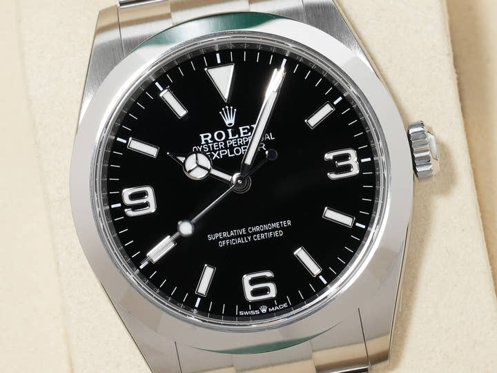 ロレックス エクスプローラー40 Ref.224270 ステンレススチール ブラック文字盤