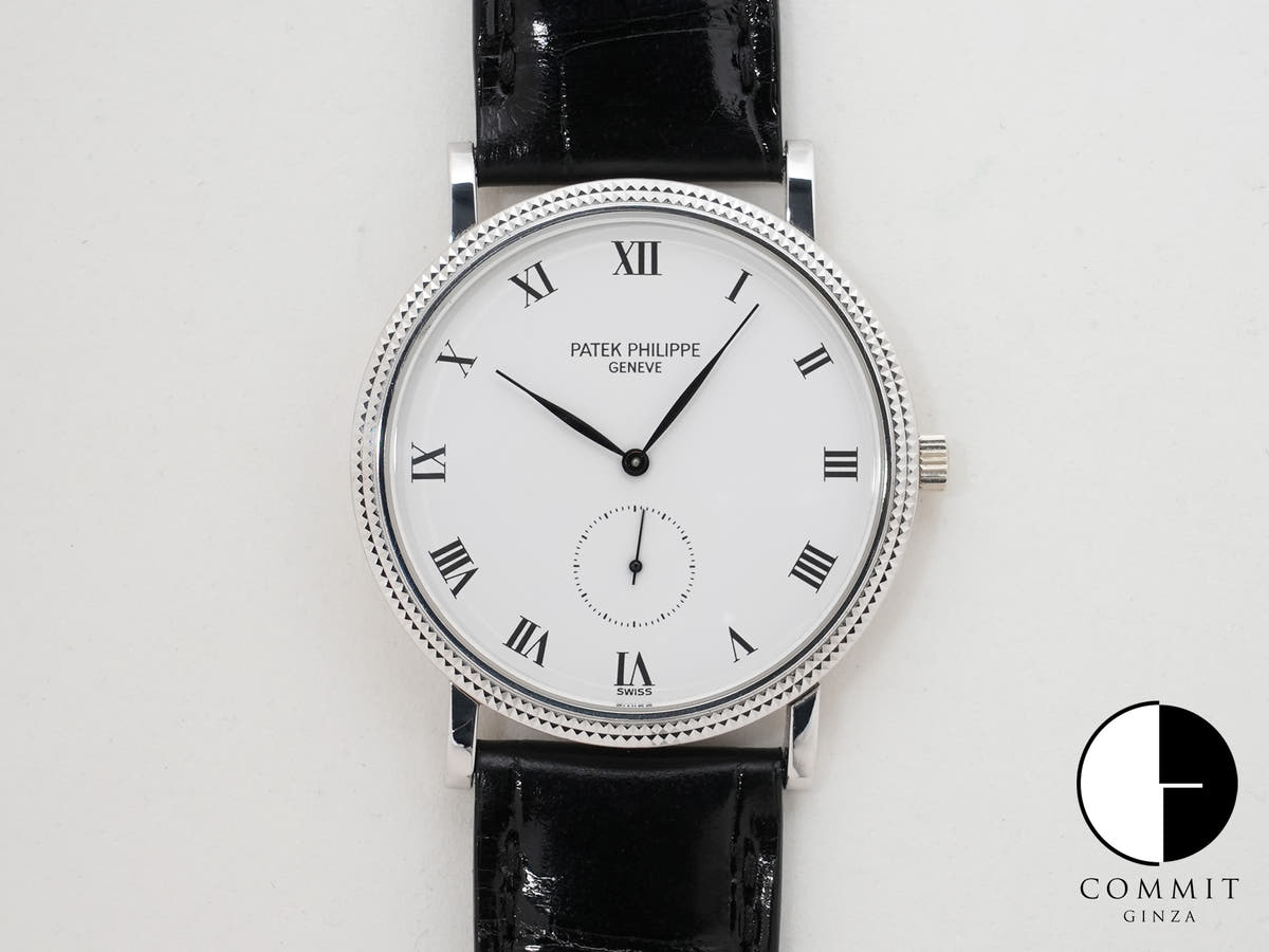 パテックフィリップ カラトラバ Ref.3919G-001 ホワイトゴールド ホワイト文字盤