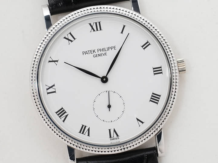 パテックフィリップ カラトラバ Ref.3919G-001 ホワイトゴールド ホワイト文字盤