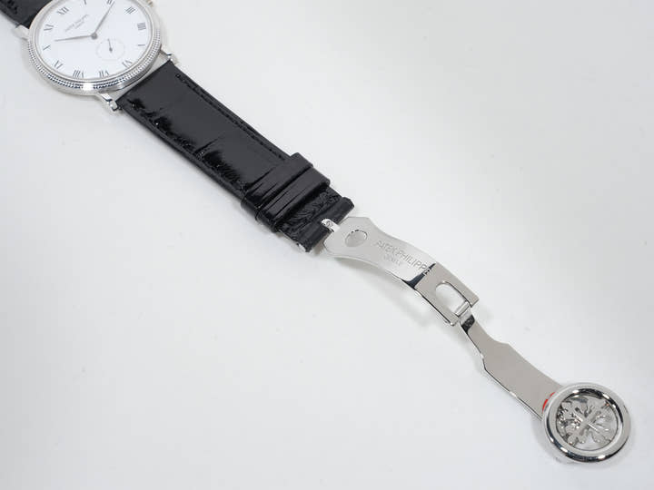 パテックフィリップ カラトラバ Ref.3919G-001 ホワイトゴールド ホワイト文字盤