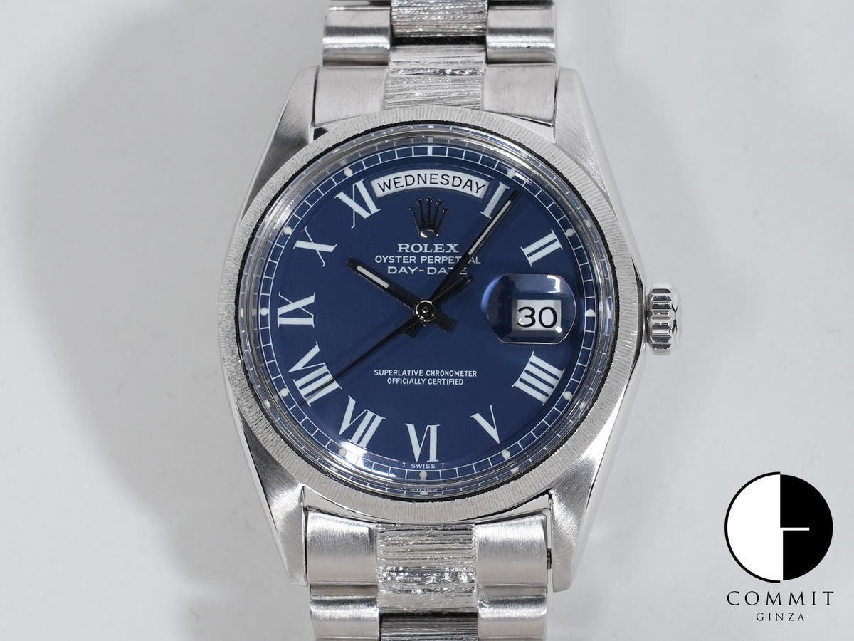 Rolex Day-Date Ref.1807/9 18KWG Blue Buckley Dial Good Condition Used bobyeshc