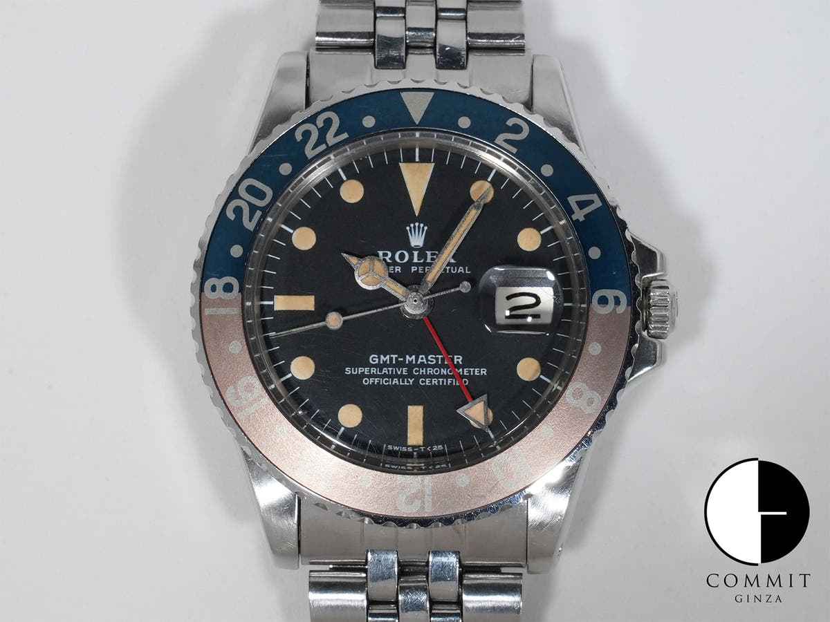 ロレックス GMTマスター Ref.1675 ステンレススチール ブラック文字盤 ジュビリーブレスレット 中古 x5qsyqeq