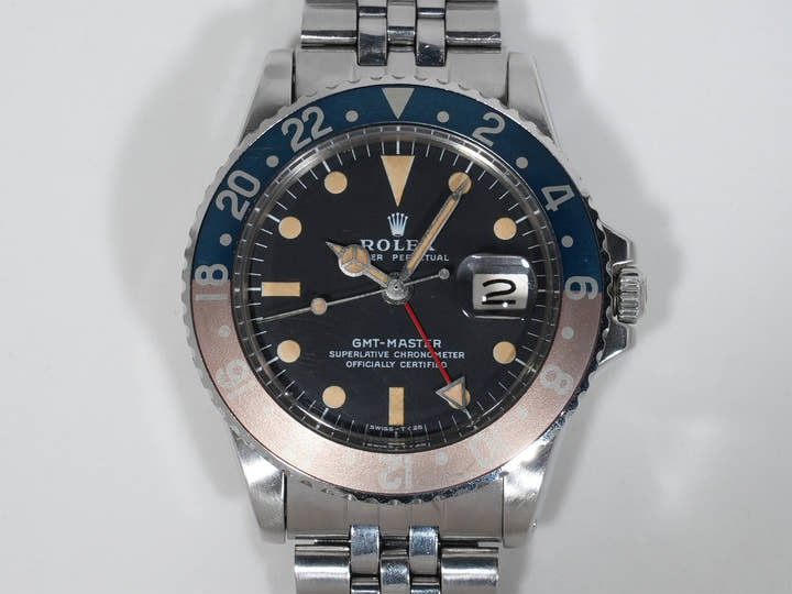 ロレックス GMTマスター Ref.1675 ステンレススチール ブラック文字盤 ジュビリーブレスレット 中古 x5qsyqeq