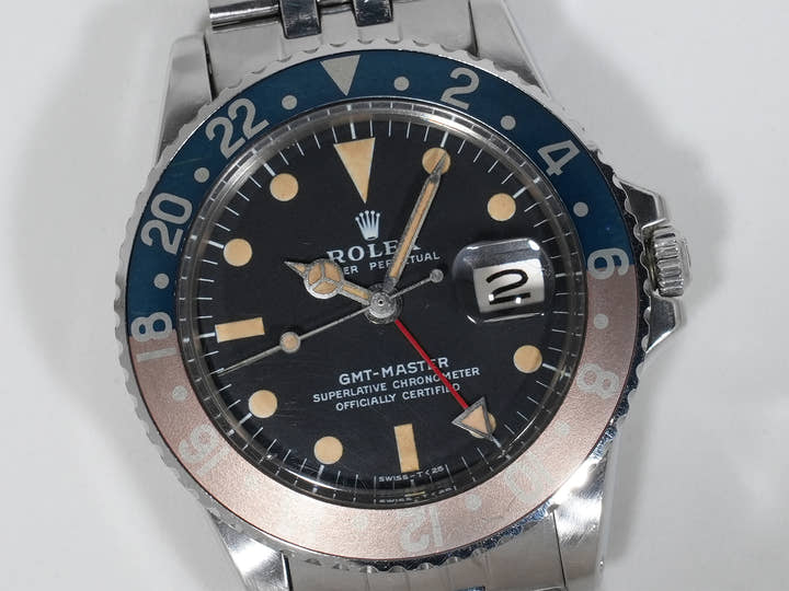 ロレックス GMTマスター Ref.1675 ステンレススチール ブラック文字盤 ジュビリーブレスレット 中古 x5qsyqeq