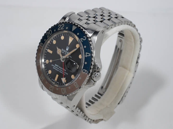 ロレックス GMTマスター Ref.1675 ステンレススチール ブラック文字盤 ジュビリーブレスレット 中古 x5qsyqeq