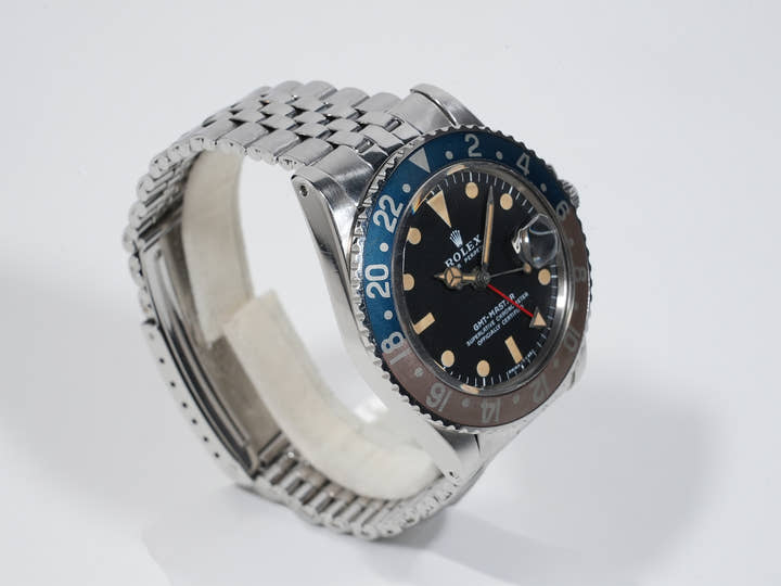 ロレックス GMTマスター Ref.1675 ステンレススチール ブラック文字盤 ジュビリーブレスレット 中古 x5qsyqeq