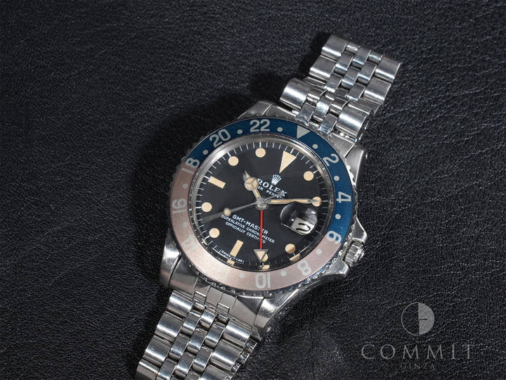 ロレックス GMTマスター Ref.1675 ステンレススチール ブラック文字盤 ジュビリーブレスレット 中古 x5qsyqeq