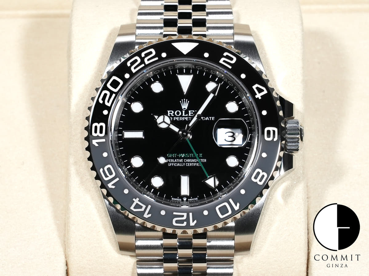 ロレックス GMTマスターII Ref.126710GRNR ステンレススチール ブラック文字盤 ジュビリーブレスレット