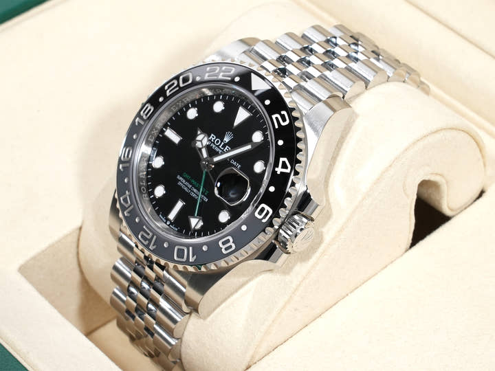 ロレックス GMTマスターII Ref.126710GRNR ステンレススチール ブラック文字盤 ジュビリーブレスレット