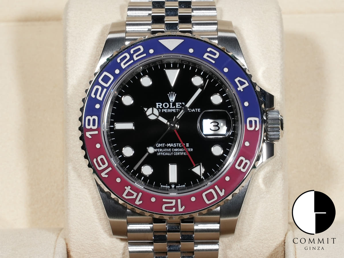 ロレックス GMTマスターII Ref.126710BLRO ステンレススチール ブラック文字盤 ジュビリーブレスレット