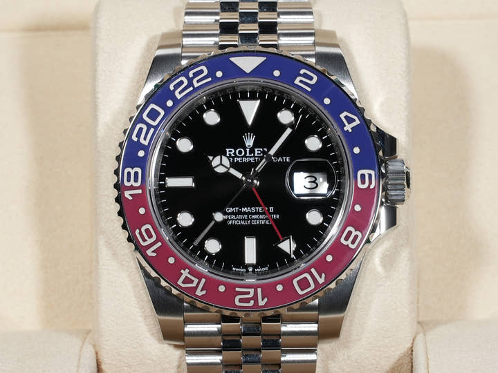 ロレックス GMTマスターII Ref.126710BLRO ステンレススチール ブラック文字盤 ジュビリーブレスレット