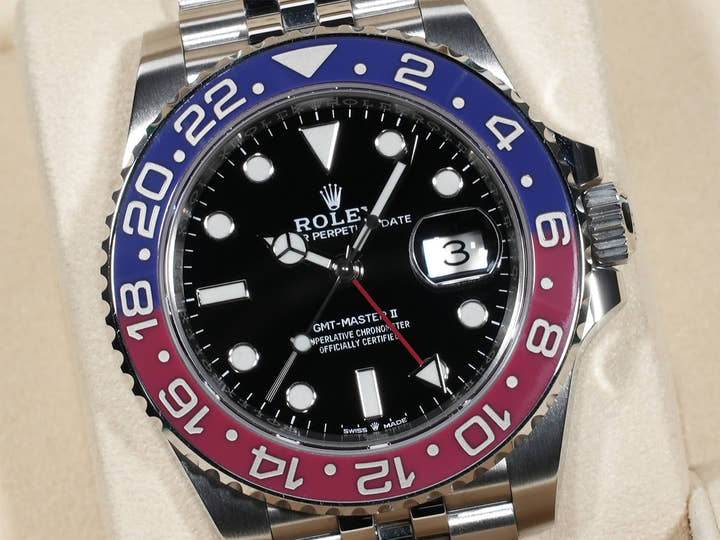 ロレックス GMTマスターII Ref.126710BLRO ステンレススチール ブラック文字盤 ジュビリーブレスレット