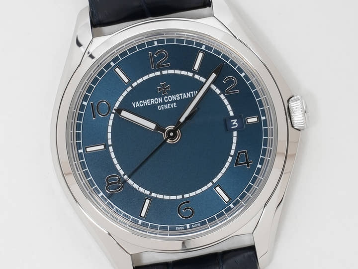 ヴァシュロンコンスタンタン フィフティーシックス オートマティック Ref.4600E/000A-B487 SS ブルー文字盤 美中古 vjttfz7p