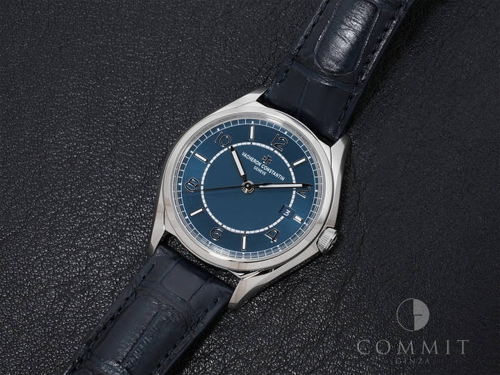 ヴァシュロンコンスタンタン フィフティーシックス オートマティック Ref.4600E/000A-B487 SS ブルー文字盤 美中古 vjttfz7p