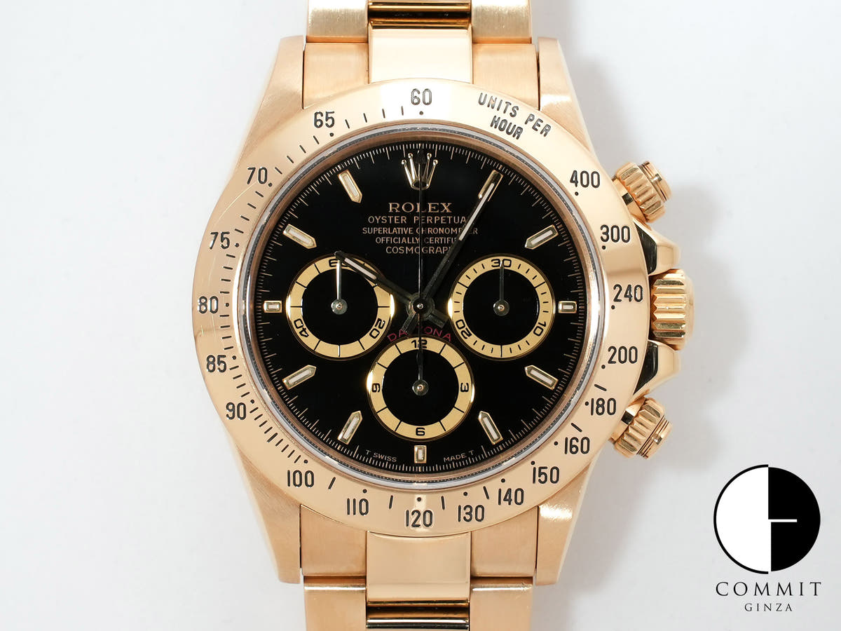 ロレックス デイトナ エルプリメロ Ref.16528 イエローゴールド ブラック文字盤