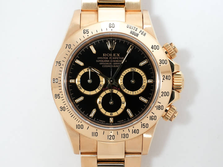ロレックス デイトナ エルプリメロ Ref.16528 イエローゴールド ブラック文字盤