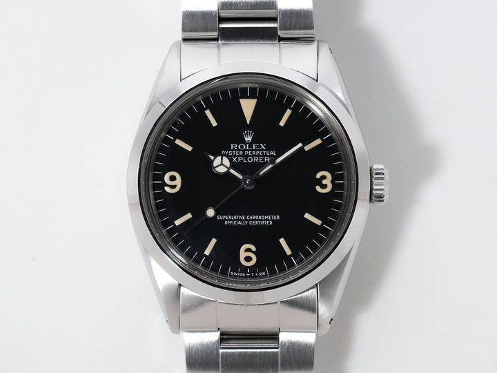 ロレックス エクスプローラーI Ref.1016 ステンレススチール ブラック文字盤 中古 yxde3otv
