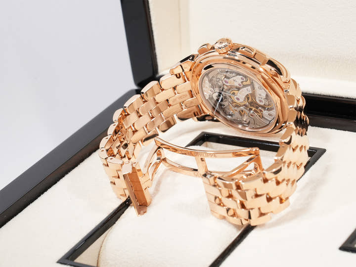 パテックフィリップ パーペチュアルカレンダー クロノグラフ Ref.5270/1R-001 ローズゴールド エボニーブラック ソレイユ文字盤