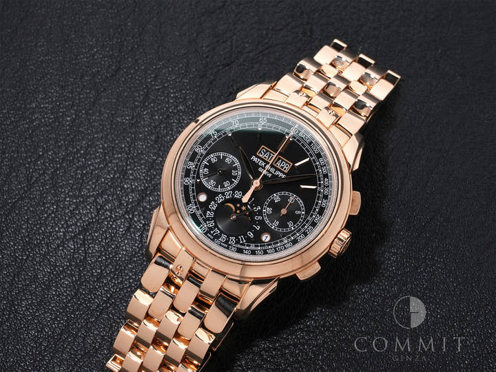 パテックフィリップ パーペチュアルカレンダー クロノグラフ Ref.5270/1R-001 ローズゴールド エボニーブラック ソレイユ文字盤