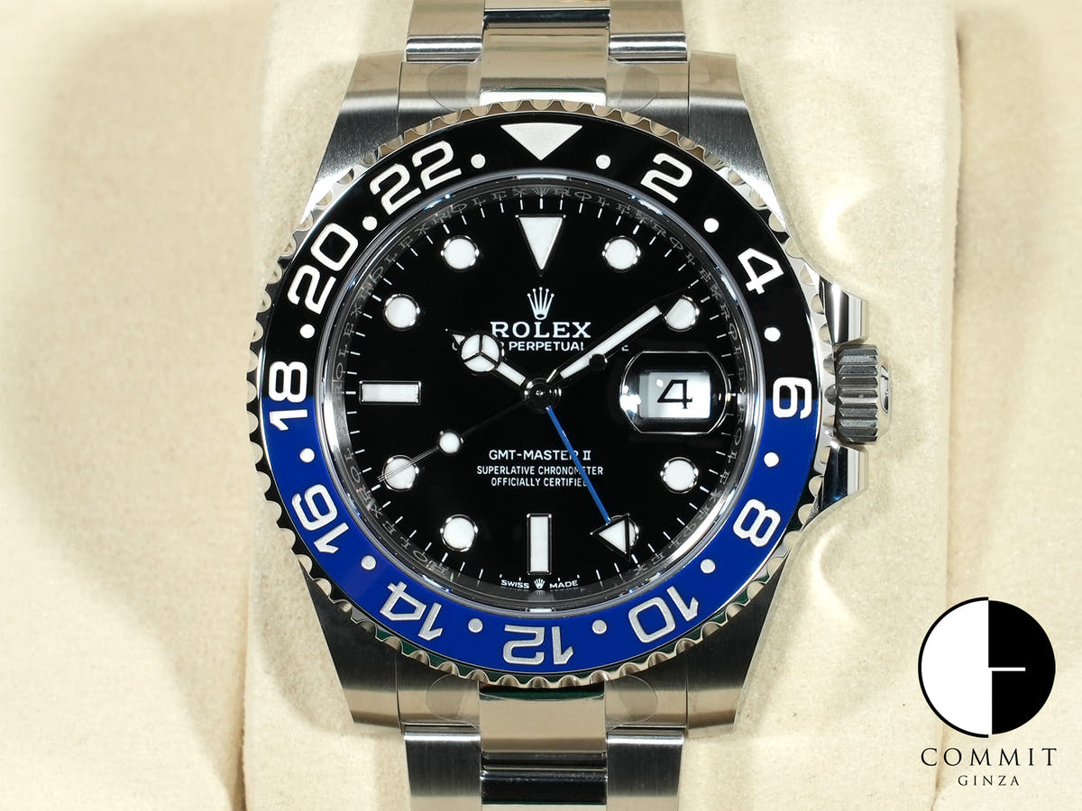 ロレックス GMTマスターII Ref.126710BLNR ステンレススチール ブラック文字盤 オイスターブレスレット