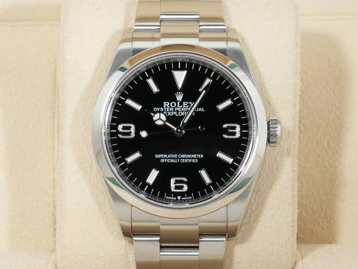 ロレックス エクスプローラー36 Ref.124270 ステンレススチール ブラック文字盤