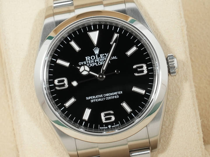 ロレックス エクスプローラー36 Ref.124270 ステンレススチール ブラック文字盤