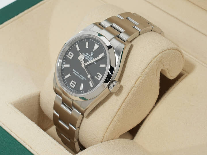 ロレックス エクスプローラー36 Ref.124270 ステンレススチール ブラック文字盤