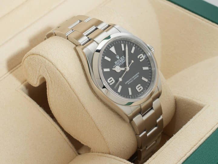 ロレックス エクスプローラー36 Ref.124270 ステンレススチール ブラック文字盤