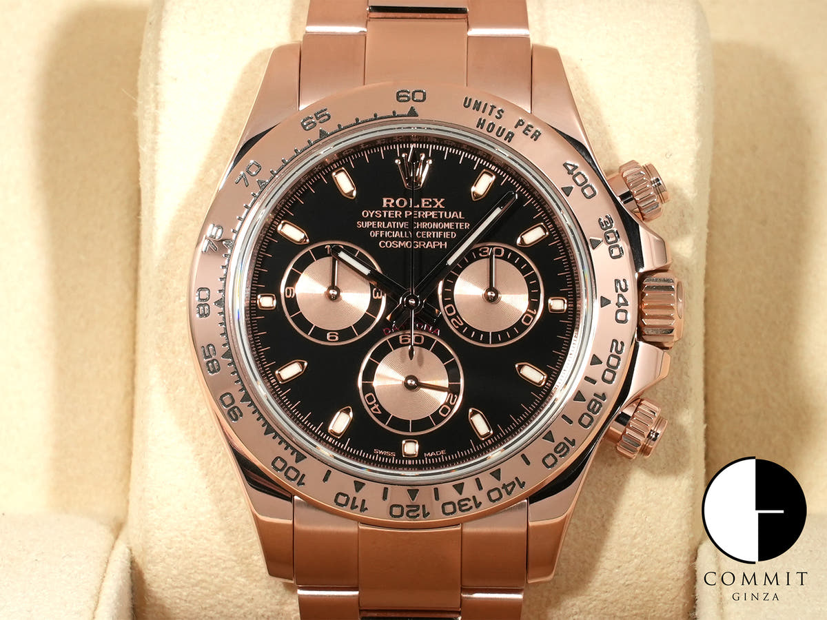 ロレックス デイトナ Ref.116505 エバーローズゴールド ブラックxピンク文字盤