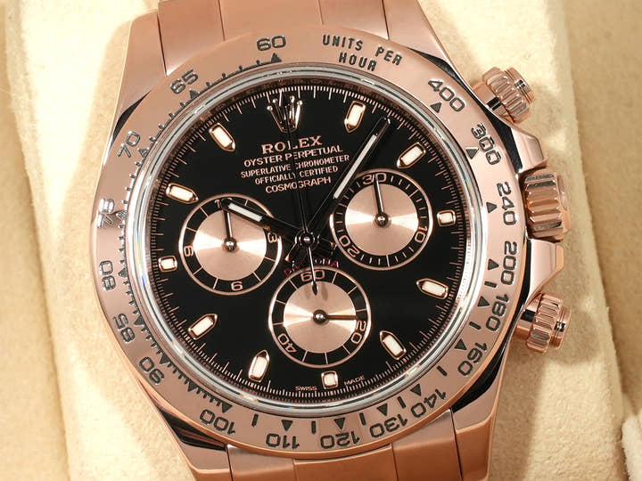ロレックス デイトナ Ref.116505 エバーローズゴールド ブラックxピンク文字盤