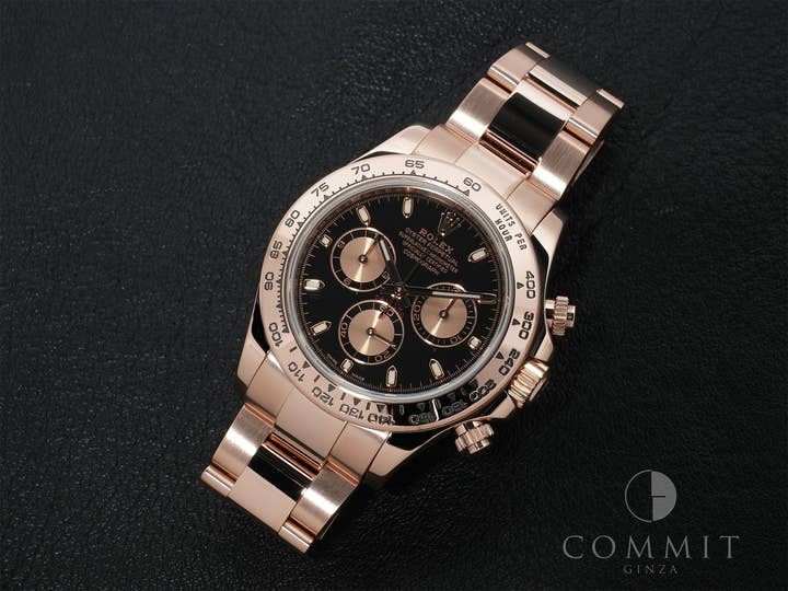 ロレックス デイトナ Ref.116505 エバーローズゴールド ブラックxピンク文字盤
