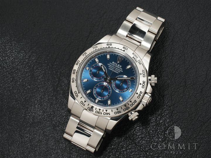 ロレックス デイトナ Ref.116509 ホワイトゴールド ブルー文字盤 美中古 xmt9tp4v