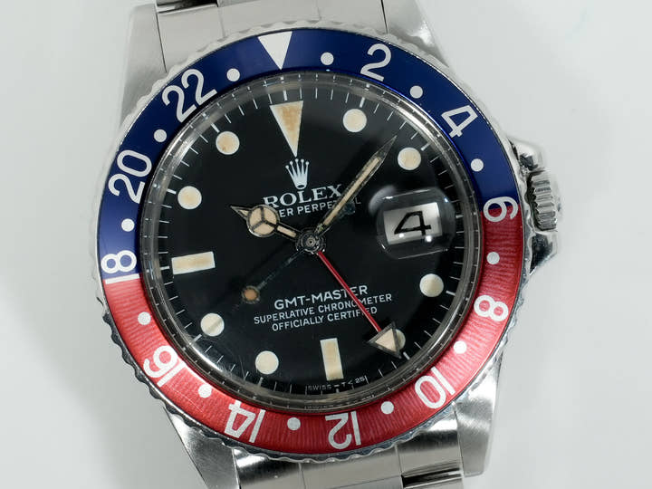 ロレックス GMTマスター Ref.16750 ステンレススチール ブラック文字盤 オイスターブレスレット