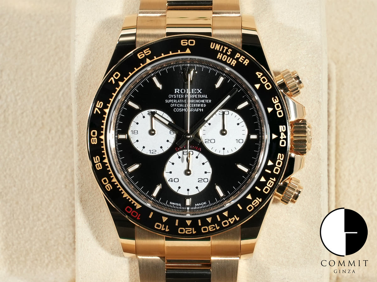 ロレックス デイトナ Ref.126528LN イエローゴールド ブライトブラック文字盤