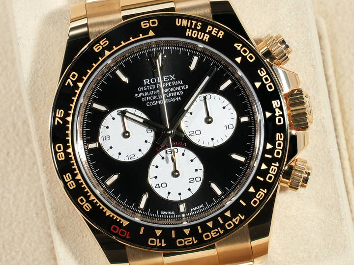 ロレックス デイトナ Ref.126528LN イエローゴールド ブライトブラック文字盤